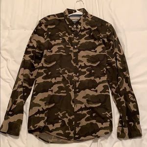 Zara Military Print Shirt